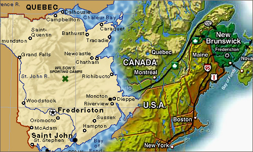 Miramichi River New Brunswick Map